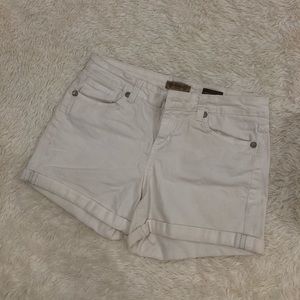 Nine West Vintage America white denim shorts